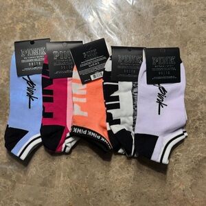 PINK Victoria's Secret Colorful Ankle Socks Set